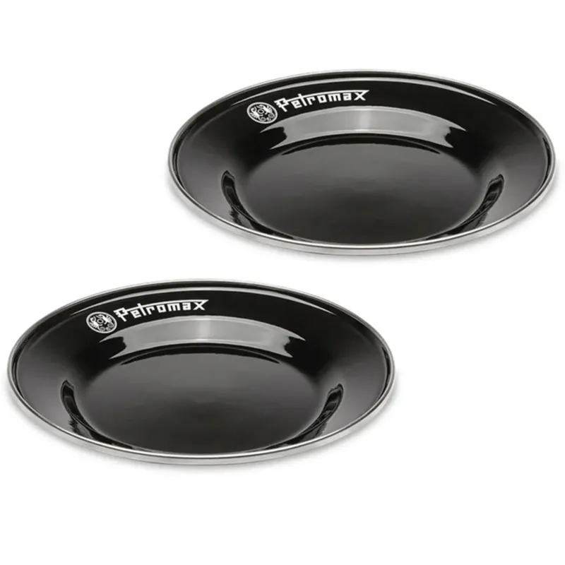 Middagstallrik 26 cm, svart 2-pack Extra rabatt