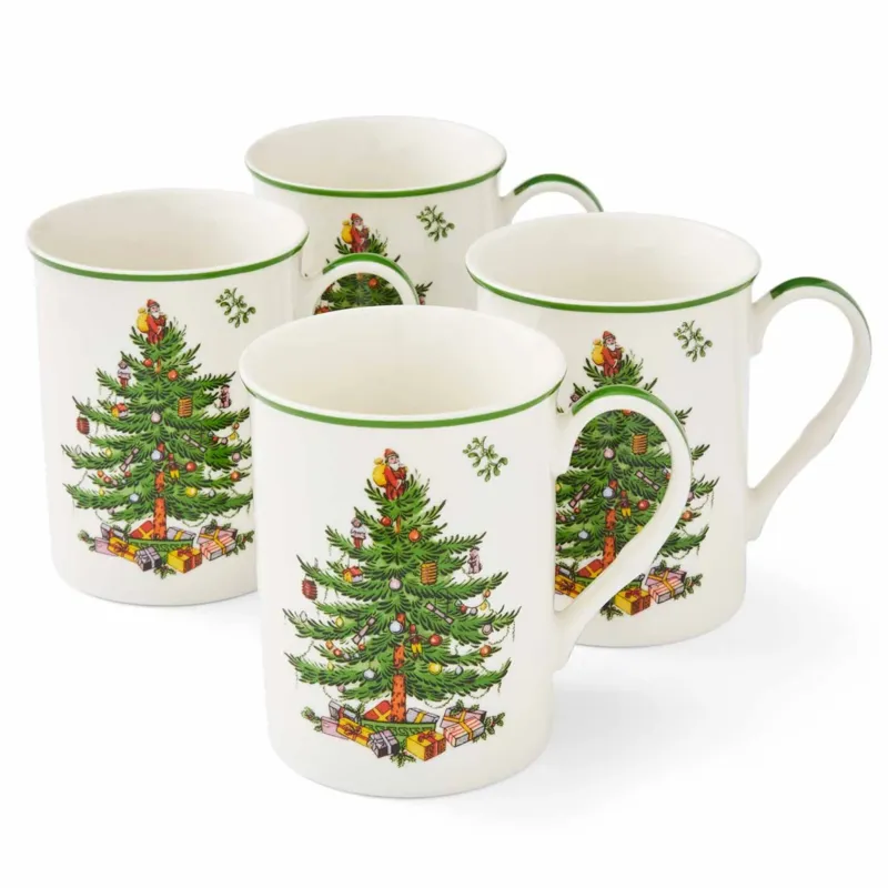 Christmas Tree mugg 4-pack Rabatt