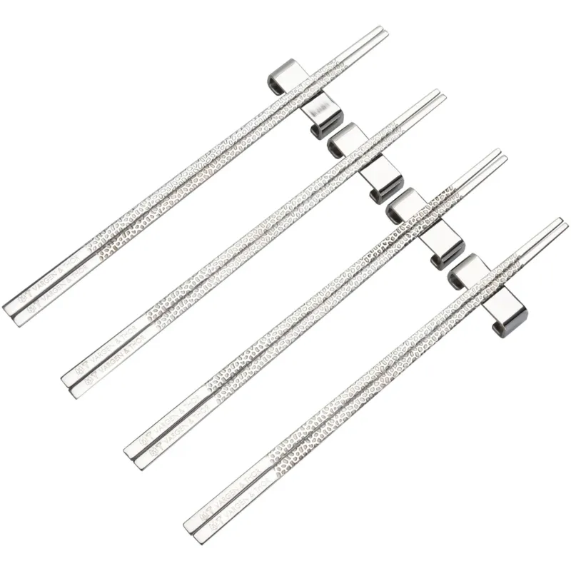Ätpinnar 4 par, silver Nyhet