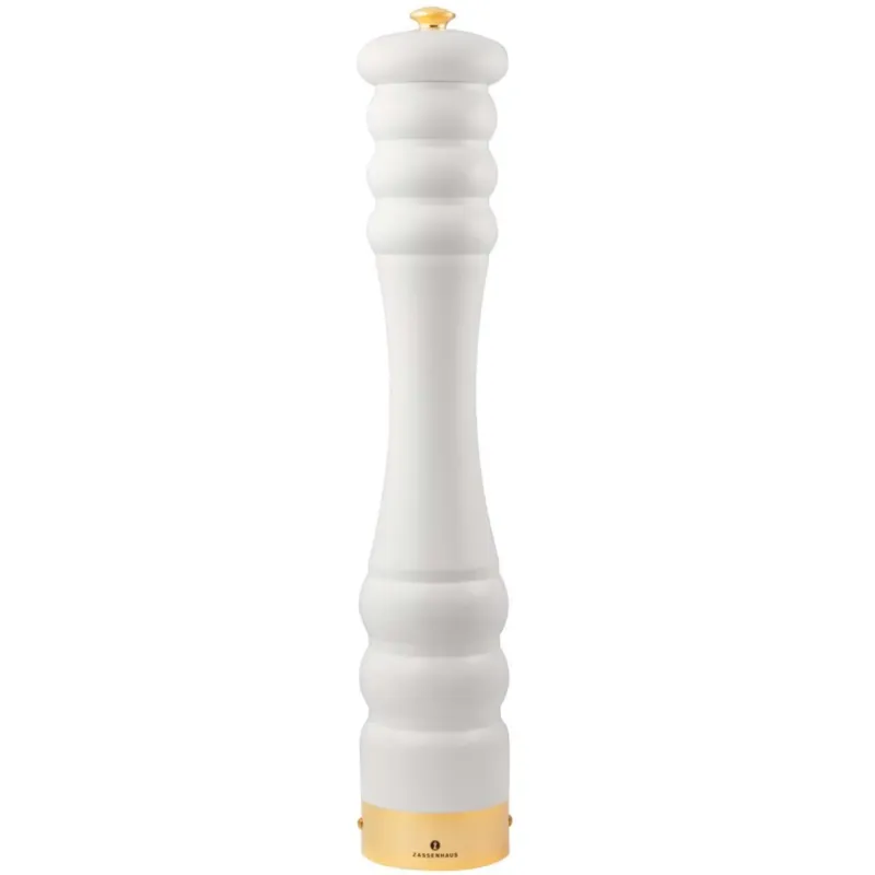 Billigare Pepparkvarn Mattvit/Guld 45 cm