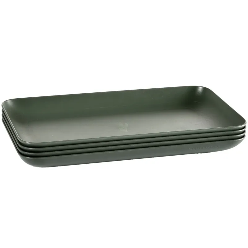 Kampanj Tallrik medium 4-pack, sage green