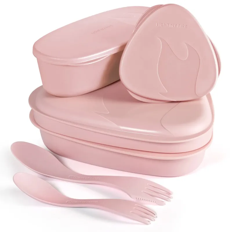 Begränsad tid LunchKit 2.0 matlådeset, dusty pink