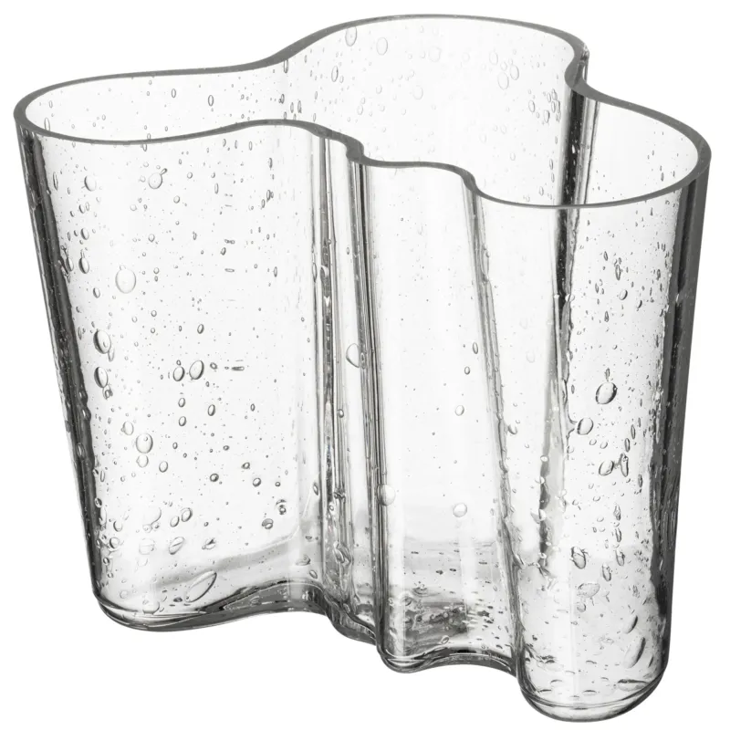 Aalto vas 12 cm, klart bubbelglas Premium