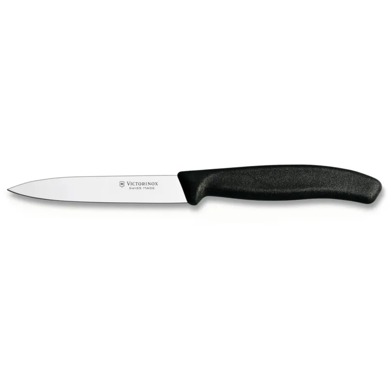 Beställ nu Grönsaks- & Skalkniv Spetsig 10 cm Nylonhandtag Svart