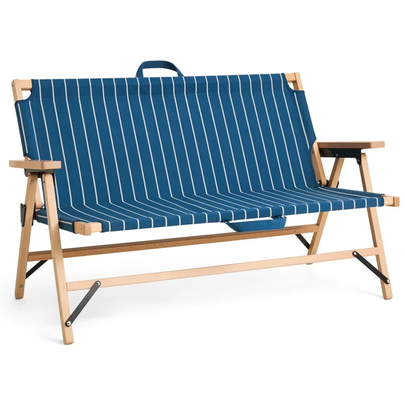 Outdoor Market hopfällbar soffa, blå med beige Kampanj