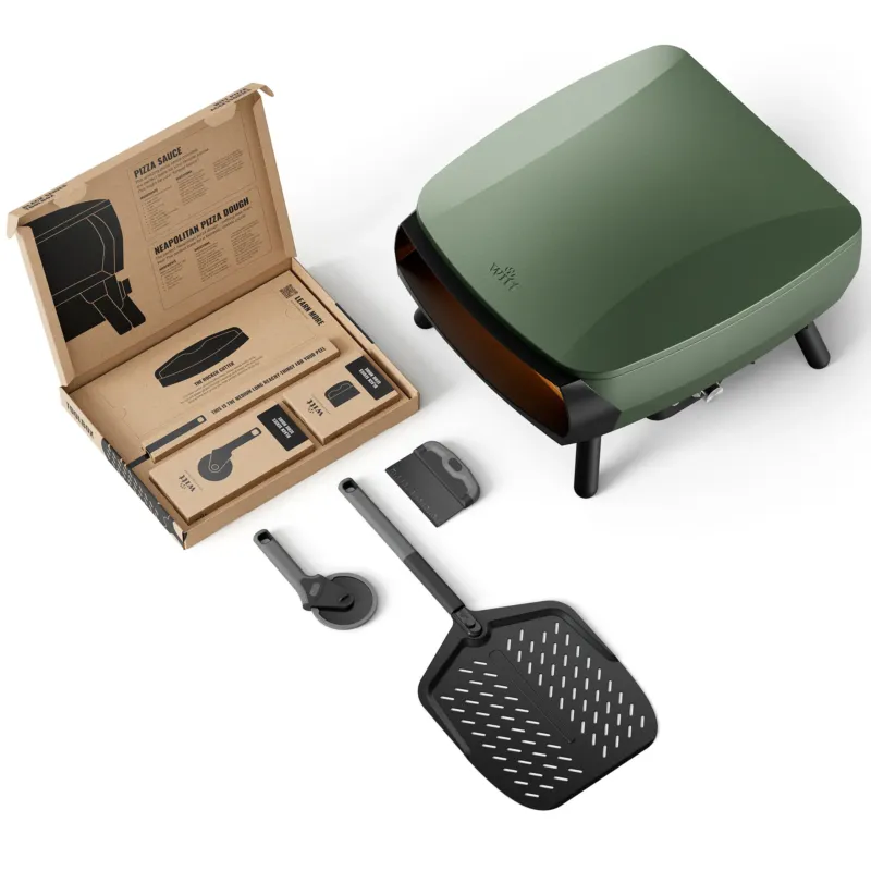 Piccolo Rotante 13" pizzaugn inkl. toolbox, green Fri frakt