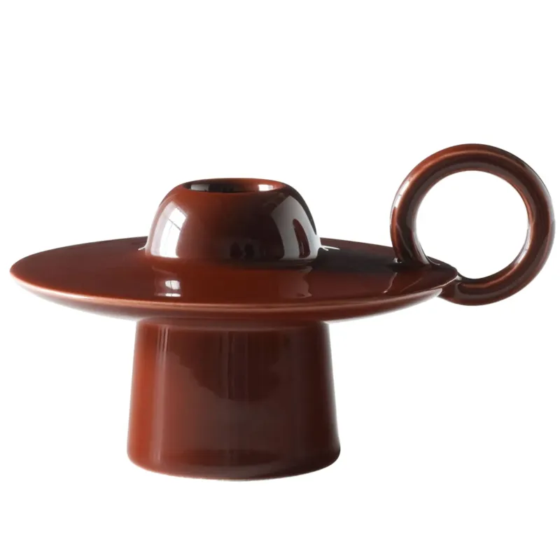 &Tradition Momento Ljusstake, red brown Extra rabatt
