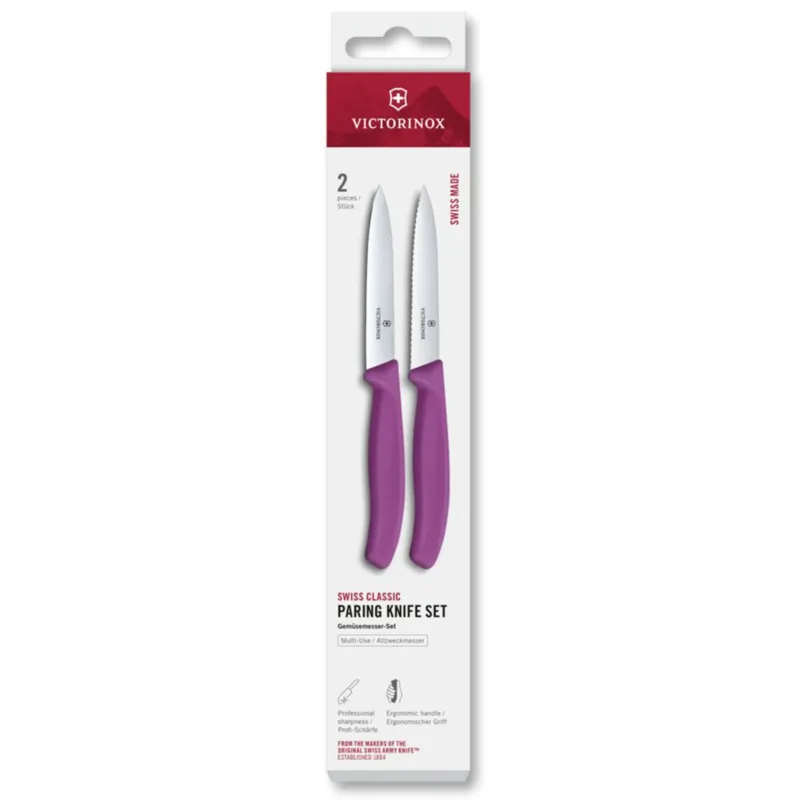 Endast denna vecka Swiss Classic skalkniv 2-pack 10 cm, lila