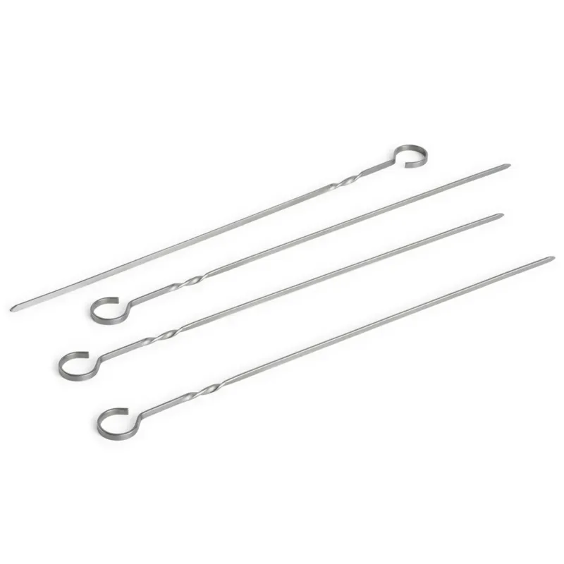 Begränsad tid Outdoor Market grillspett 4-pack, rostfritt stål