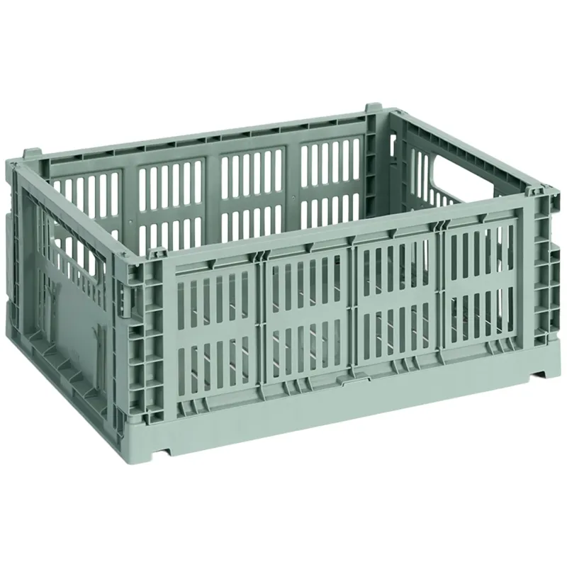Colour Crate låda medium, sage green Handla nu