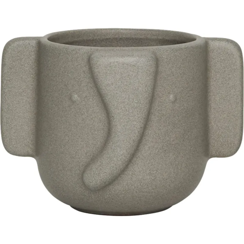 Elephant kruka 9 cm, sten I lager