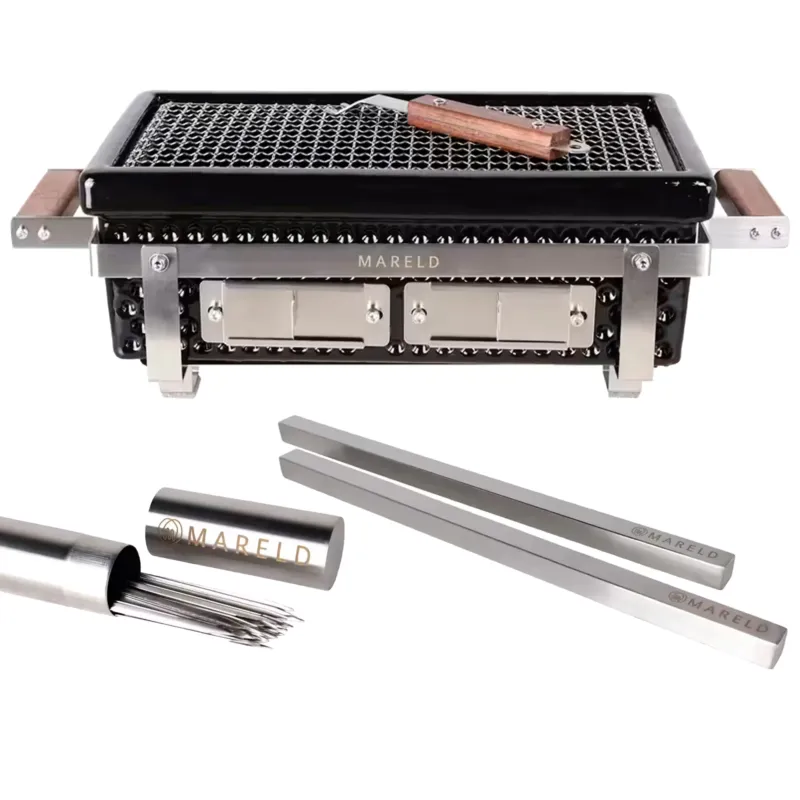 Handla nu Premium Hibachigrill paket med grillspett