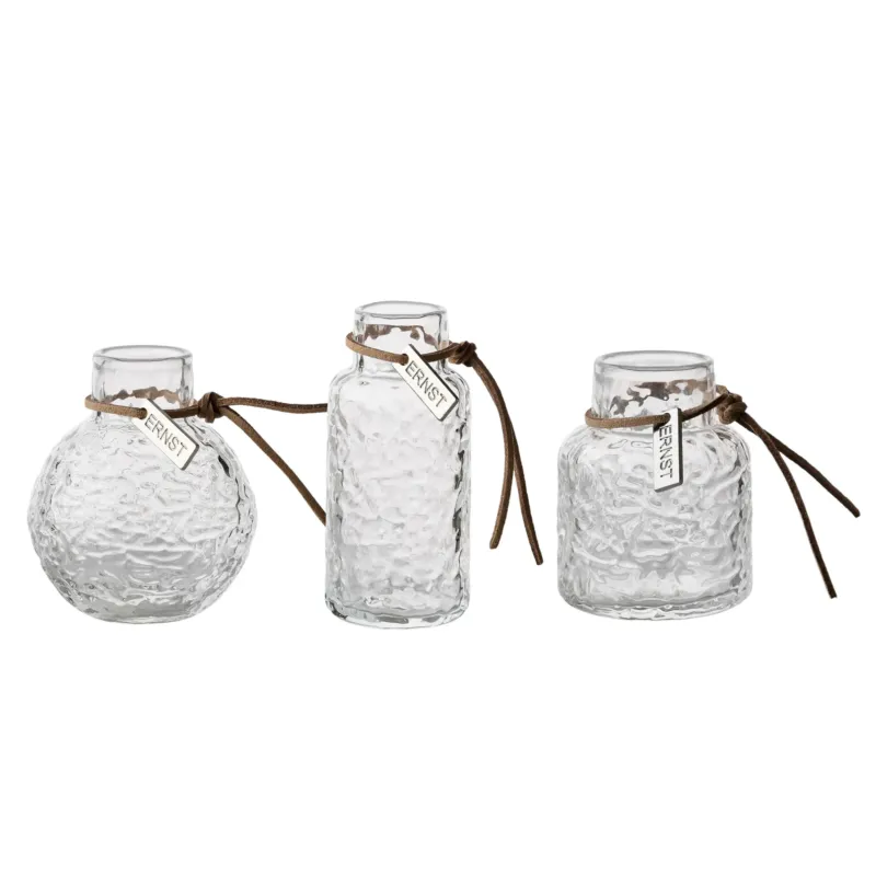 Glasvas mönster 3-pack, klar Populär