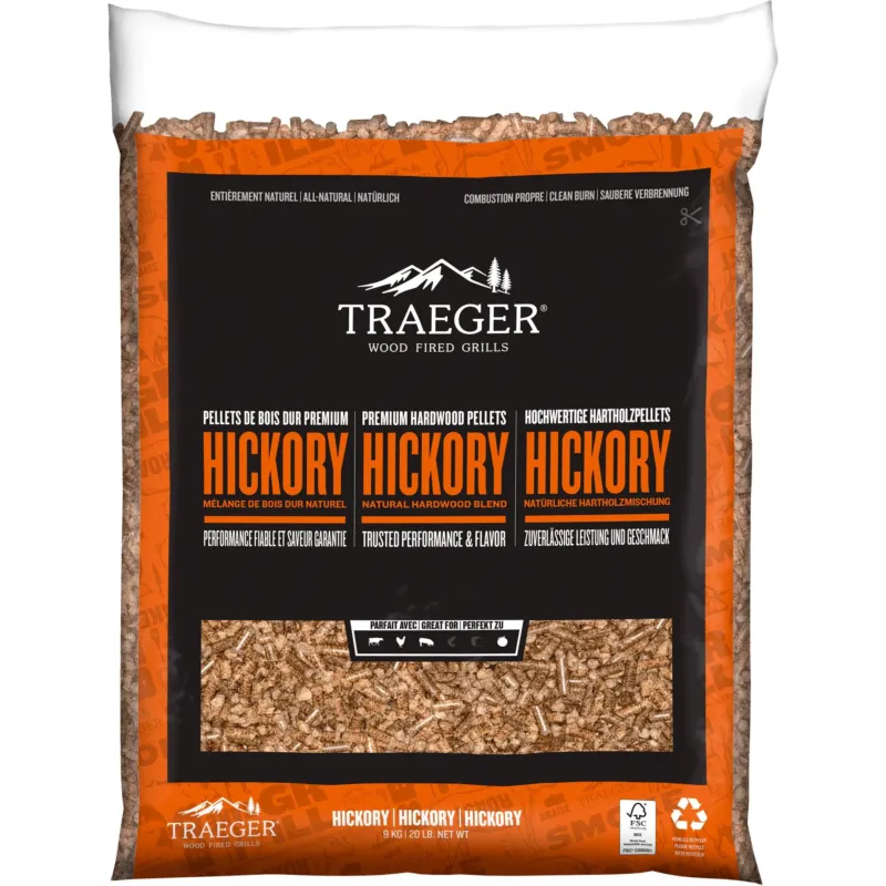 Träpellets, hickory Endast idag