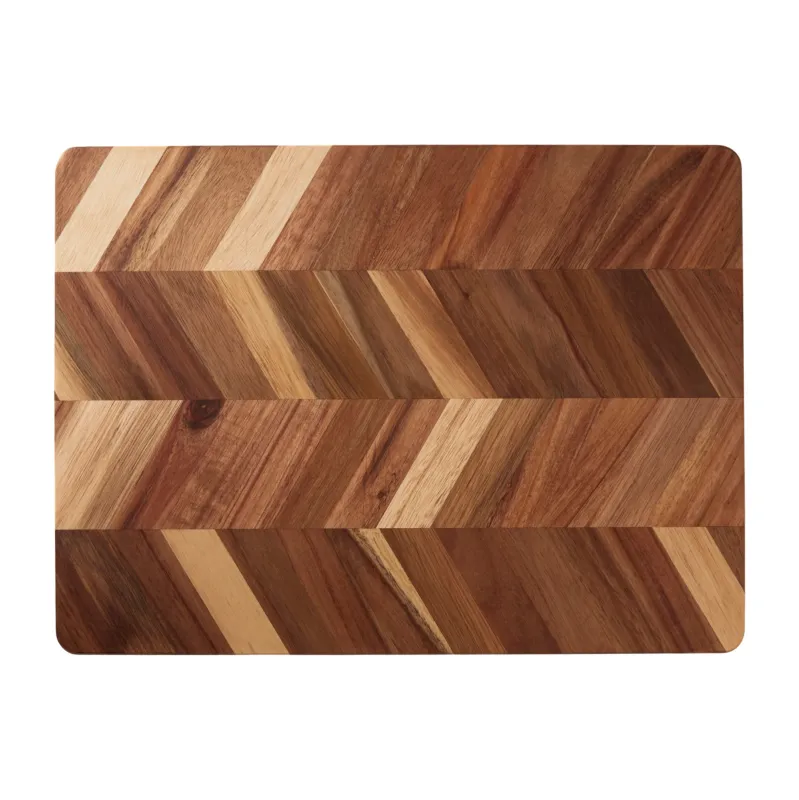Fynd Herringbone skärbräda 28x38 cm Akacia