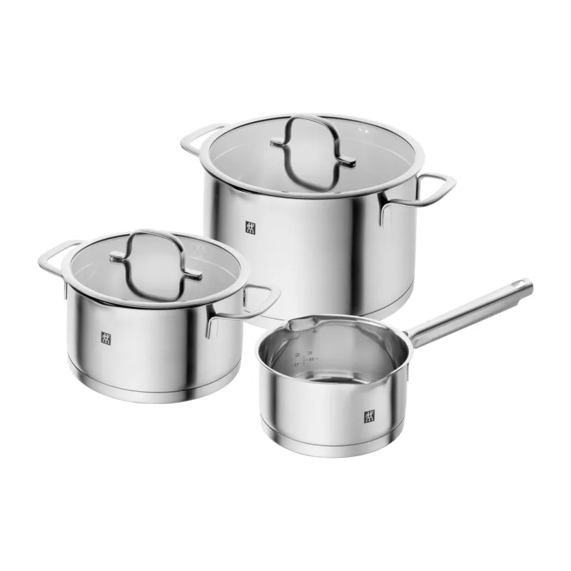 Zwilling TrueFlow grytset 3 delar Silver risnedsättning