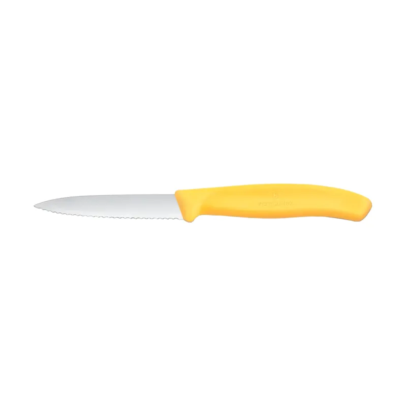 Begränsat erbjudande Victorinox Swiss Classic skalkniv tandad 8 cm Gul