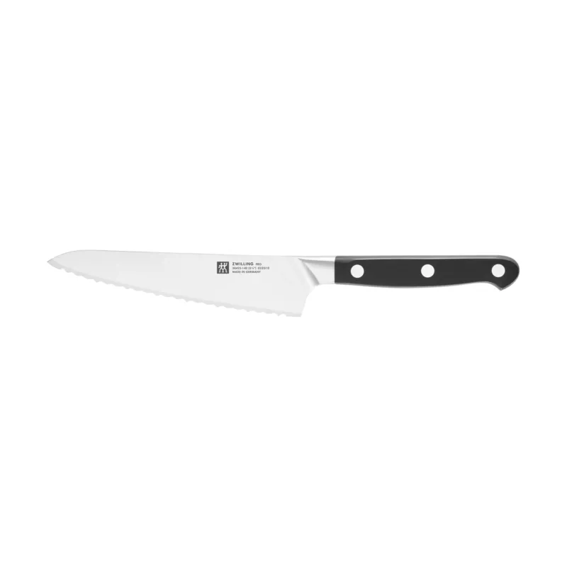 Zwilling Pro kompakt tandad kockkniv 14 cm Svart-rostfritt stål Sänkt pris