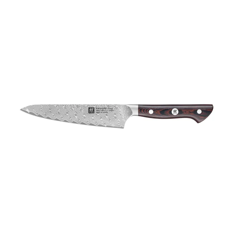 Zwilling Tanrei kompakt kockkniv 14 cm Damaskus-svart Kampanjpris