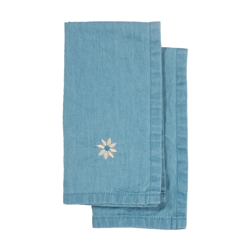 Eden denim kökshandduk 50x70 cm 2-pack Blå Bästa pris