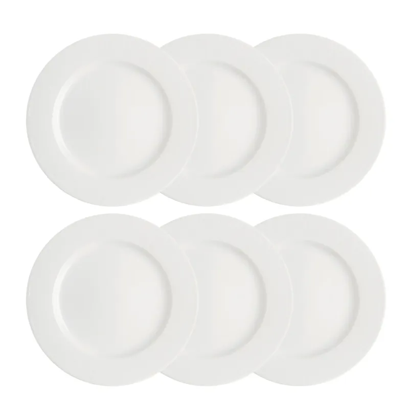 Swedish Grace tallrik 27 cm 6-pack snö (vit) risnedsättning