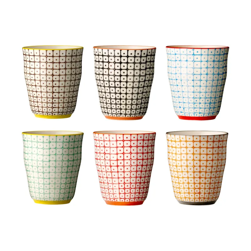 Carla mugg 9,5 cm 6-pack Multi Kundfavorit