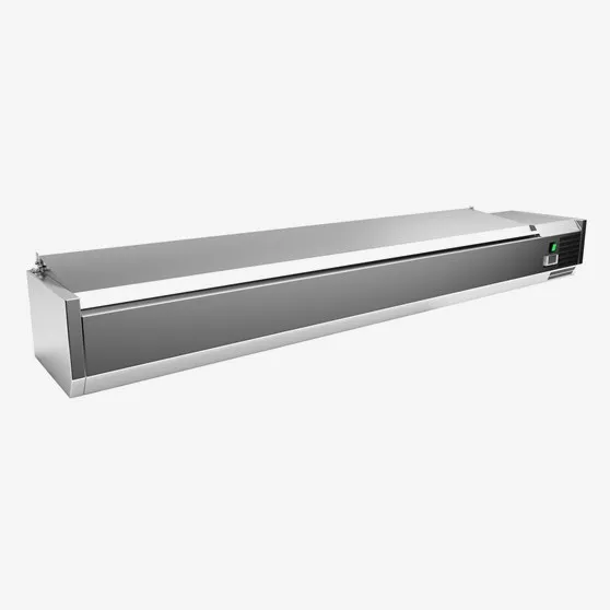 Extra rabatt Kyldisplay med lock 2000mm 1/4 GN