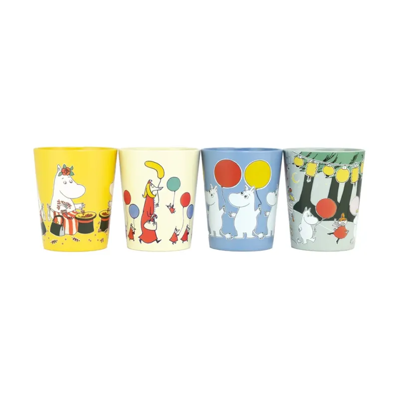 Mumin Festligheter samlarkoppar 15 cl 4-pack Multi risnedsättning