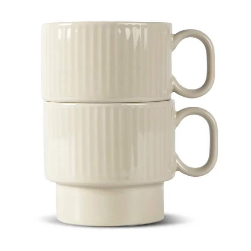 Coffee & More temugg 2-pack Beige Begränsad tid
