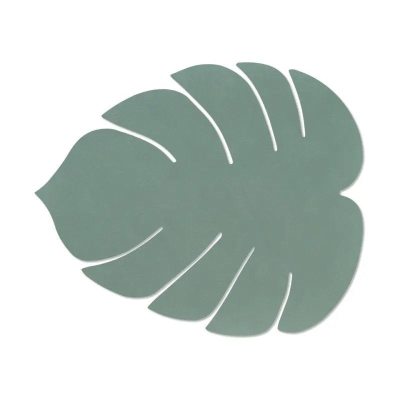Köp online Monstera Leaf Nupo bordstablett L Pastellgrön
