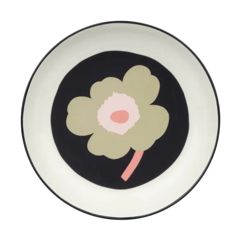 Billig Unikko djup tallrik Ø20,5 cm Off white-charcoal-sand-pink